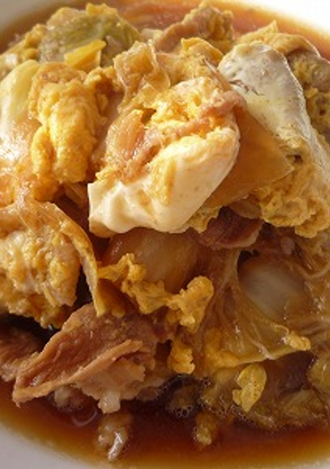 豚ばら肉と白菜の玉子とじ-レシピのメイン写真