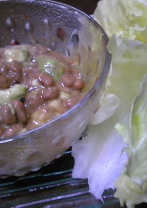 簡単♪アボカド納豆のレタス巻き☆-レシピのメイン写真