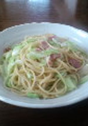 キャベツとベーコンのパスタ-レシピのメイン写真