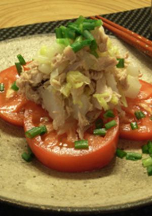 白菜とツナのトマトサラダ-レシピのメイン写真
