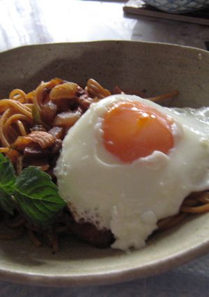 ナポリタン目玉焼き載せ-レシピのメイン写真