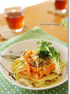 スモークサーモンの柚子胡椒クリームパスタ-レシピのメイン写真