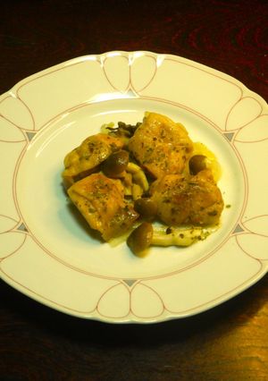 鶏とキノコのワンパン炒め物・すぐ作れておいしい！-レシピのメイン写真