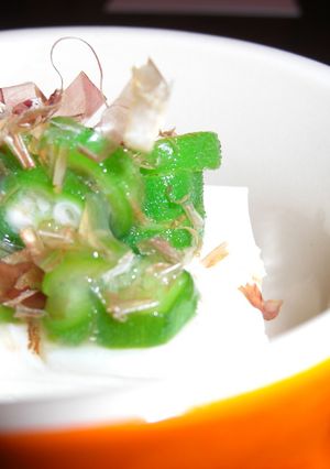<クレイジーソルトの塩ダレ>おくら豆腐-レシピのメイン写真