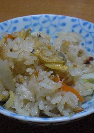 深川丼風あさりの炊き込みご飯-レシピのメイン写真