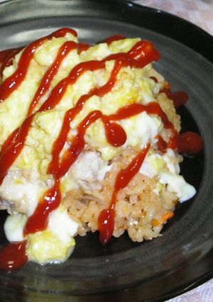 シンプルに★炊飯器でチキンライス-レシピのメイン写真
