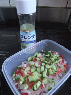 簡単♪ひたひたに漬けるだけのトマトサラダ-レシピのメイン写真