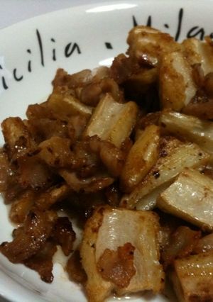 大人気！レンコンと豚肉のポン酢炒め-レシピのメイン写真