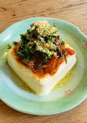 キムチと大葉とすり胡麻♡冷奴-レシピのメイン写真