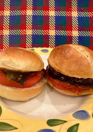 Vegan/茄子とトマトのハンバーガー-レシピのメイン写真
