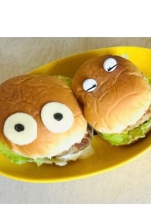 市販のバンズでテリヤキチーズバーガー-レシピのメイン写真