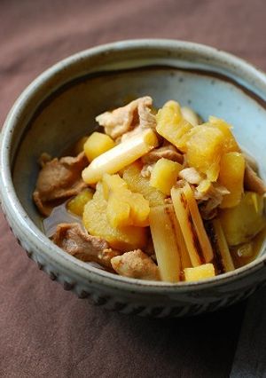 豚肉とさつまいものみそ煮-レシピのメイン写真