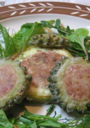 ゴーヤの肉詰め☆スパム＋おから-レシピのメイン写真