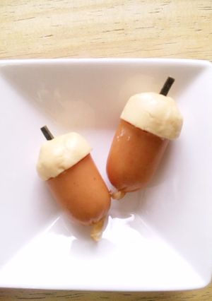 キャラ弁✿どんぐりウインナー-レシピのメイン写真