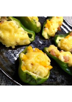 ベーコンマヨのピーマン焼き★動画あり★-レシピのメイン写真