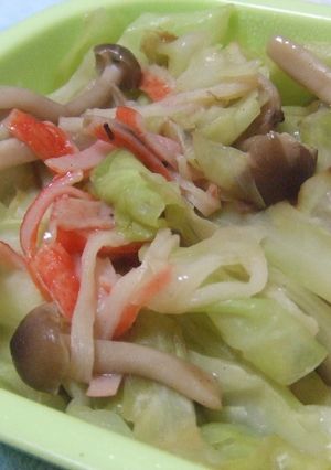 お弁当にも♪キャベツ＆きのこダイエット-レシピのメイン写真