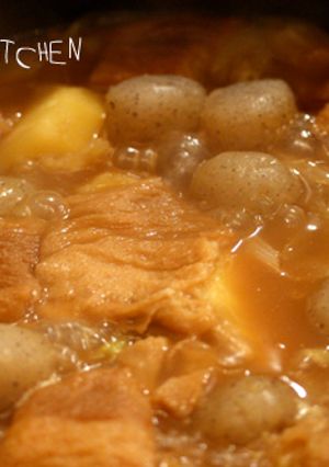 【シミシミお麩とお芋のこっくり煮】-レシピのメイン写真