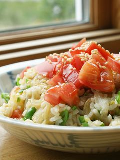 レタスとトマトの炒飯-レシピのメイン写真
