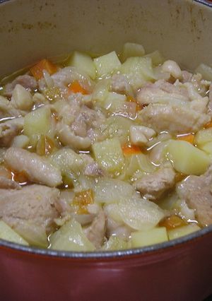 ル・クルーゼで♪鶏もも肉の白ワイン煮込み-レシピのメイン写真