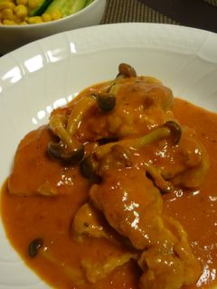 即効!鶏肉のトマトクリーム煮-レシピのメイン写真