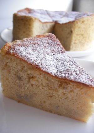 バナナのクリームスフレケーキ-レシピのメイン写真