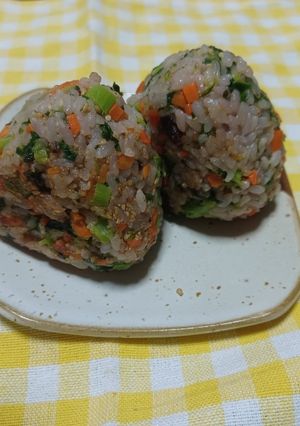 【主食】菜の花の焼きおにぎり-レシピのメイン写真