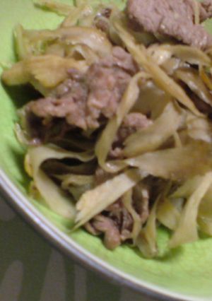 ひらひらゴボウの牛肉炒め-レシピのメイン写真