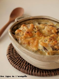 お鍋ひとつ・カレー風味きのこグラタン。-レシピのメイン写真