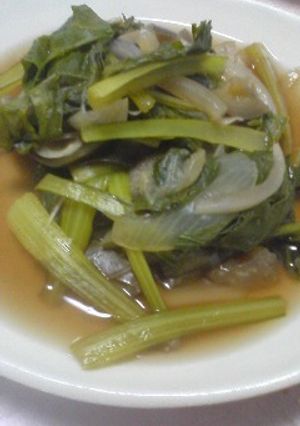 小松菜とナスの煮物-レシピのメイン写真