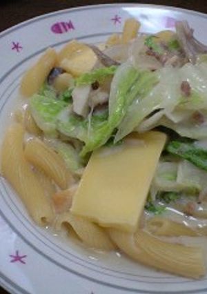 ☆きのこと白菜のクリームパスタ☆-レシピのメイン写真