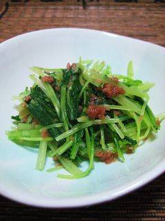 *水菜の梅和え*-レシピのメイン写真