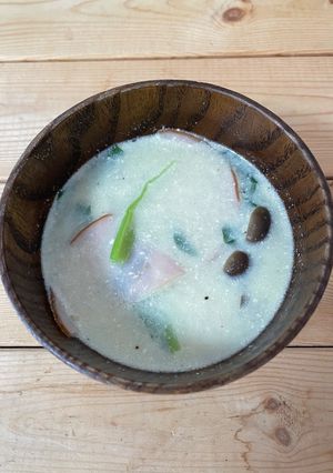 超簡単！ハムのミルクスープ-レシピのメイン写真