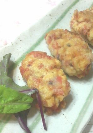 豆腐と鮭のふわふわナゲット♪-レシピのメイン写真