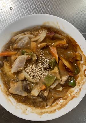 お一人様洋風梅レモン味根菜たっぷり野菜炒-レシピのメイン写真