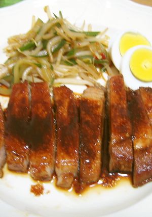 やわらか～！豚ステーキ赤ワイン漬-レシピのメイン写真