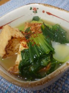 厚揚げとチンゲン菜の炊いたん-レシピのメイン写真