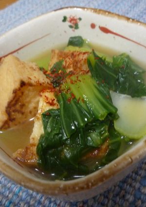 厚揚げとチンゲン菜の炊いたん-レシピのメイン写真
