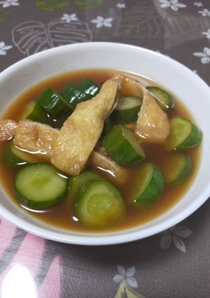 きゅうりと油揚げの煮浸し-レシピのメイン写真