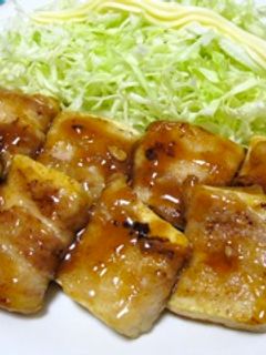 豆腐to豚バラ☆くるくる照り焼き-レシピのメイン写真