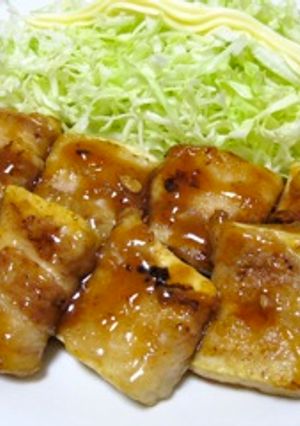 豆腐to豚バラ☆くるくる照り焼き-レシピのメイン写真