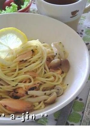 塩レモンがさっぱり♫鮭としめじのパスタ-レシピのメイン写真