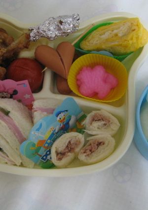 サンドウィッチ弁当 遠足 ハムときゅうり-レシピのメイン写真