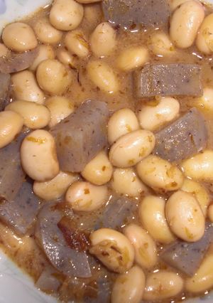 超簡単！大豆とこんにゃくのゴマだれ煮-レシピのメイン写真