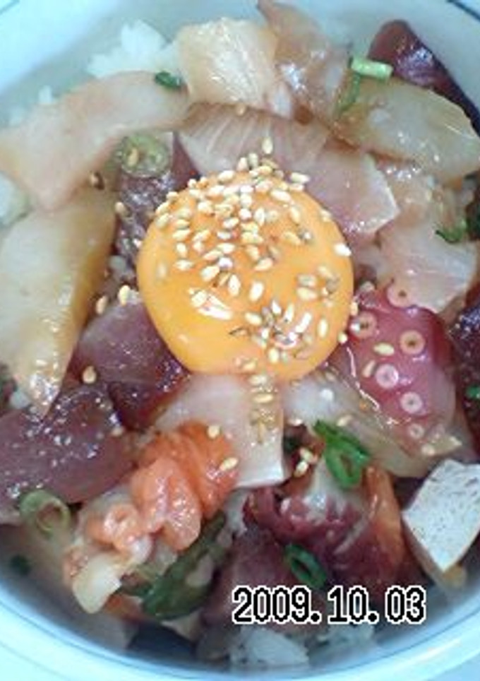 簡単に海鮮丼♪-レシピのメイン写真
