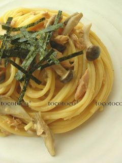 きのことツナのバター醤油マヨ☺スパゲティ-レシピのメイン写真