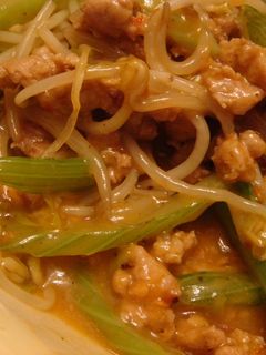 麻婆風セロリの炒め-レシピのメイン写真