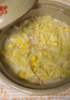 キャベツとコーンのミルクスープ-レシピのメイン写真
