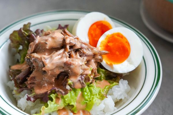 ほぐれるお肉★スパイシープルドポーク丼