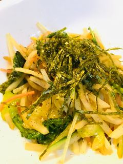 在庫サラダのポン酢サッと炒め-レシピのメイン写真