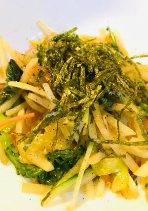 在庫サラダのポン酢サッと炒め-レシピのメイン写真